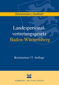 Abbildung von: Landespersonalvertretungsgesetz Baden-Württemberg - Kommunal- und Schul-Verlag