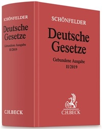 Abbildung von: Deutsche Gesetze Gebundene Ausgabe II/2019 - C.H.BECK