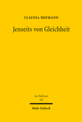 Cover: Jenseits von Gleichheit - Mohr Siebeck