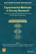 Cover: Experimental Methods in Survey Research: Techniques That Combine Random Sampling with Random Assignment - Wiley-Blackwell