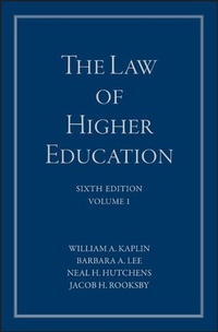 Abbildung von: The Law of Higher Education - Jossey-Bass