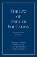 Cover: The Law of Higher Education - Jossey-Bass