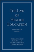 Cover: The Law of Higher Education - Jossey-Bass