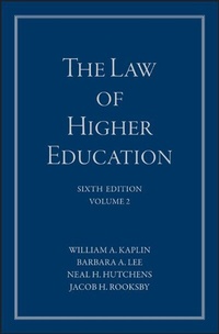 Abbildung von: The Law of Higher Education - Jossey-Bass