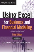 Cover: Using Excel for Business and Financial Modelling - Wiley