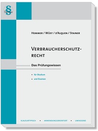 Abbildung von: Verbraucherschutzrecht - Hemmer-Wüst