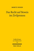 Cover: Das Recht auf Beweis im Zivilprozess - Mohr Siebeck