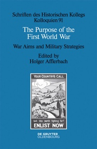 Enlarge image Cover: The Purpose of the First World War - De Gruyter Oldenbourg