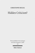 Abbildung von: Hidden Criticism? - Mohr Siebeck