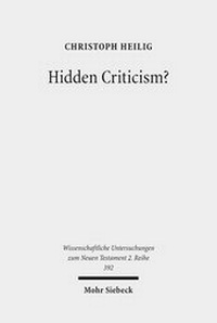 Abbildung von: Hidden Criticism? - Mohr Siebeck