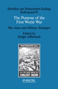 Cover: The Purpose of the First World War - De Gruyter Oldenbourg