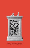 Cover: Decolonising the University - Pluto Press