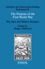 Cover: The Purpose of the First World War - De Gruyter
