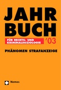 Bild: Jahrbuch f&uuml;r Rechts- und Kriminalsoziologie 2003 - Nomos