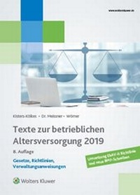 Abbildung von: Texte zur betrieblichen Altersversorgung 2019 - ZAP