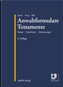 Cover: Anwaltformulare Testamente - Zerb