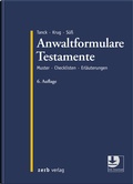 Cover: Anwaltformulare Testamente - Zerb