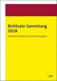 Abbildung von: Richtsatz-Sammlung 2018 - NWB