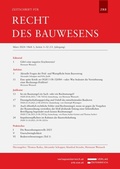 Abbildung von: Zeitschrift für Recht des Bauwesens (ZRB) - Verlag Österreich