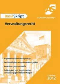 Abbildung von: BasisSkript Verwaltungsrecht - Alpmann Schmidt
