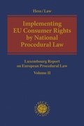 Cover: Implementing EU Consumer Rights by National Procedural Law - Beck/Hart Publishing