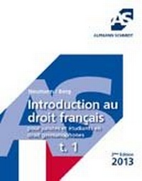 Enlarge image Cover: Introduction au droit français - Alpmann Schmidt
