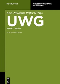 Abbildung von: UWG - De Gruyter