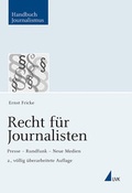 Cover: Recht f&uuml;r Journalisten - UVK