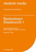 Cover: Basiswissen Staatsrecht 1 - niederle media