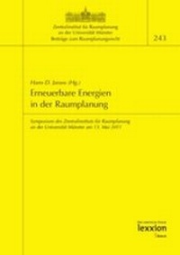 Abbildung von: Erneuerbare Energien in der Raumplanung - Lexxion Verlagsgesellschaft