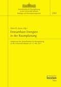 Cover: Erneuerbare Energien in der Raumplanung - Lexxion Verlagsgesellschaft