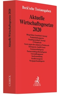 Bild vergrößern Bild: Aktuelle Wirtschaftsgesetze 2020 - C.H.BECK