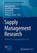 Cover: Supply Management Research - Springer Gabler