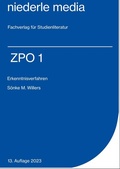 Cover: ZPO I Erkenntnisverfahren - 2023 - niederle media