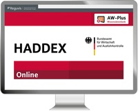 Abbildung von: HADDEX - Online - Anwendung - Reguvis Fachmedien