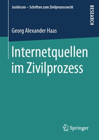 Abbildung von: Internetquellen im Zivilprozess - Springer
