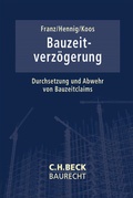 Cover: Bauzeitverz&ouml;gerung - C.H.BECK