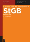 Cover: Strafgesetzbuch. Leipziger Kommentar - De Gruyter