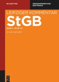 Bild vergrößern Bild: Strafgesetzbuch. Leipziger Kommentar - De Gruyter