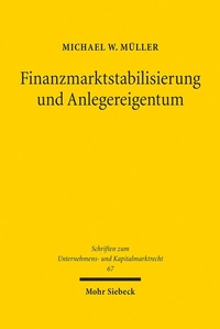 Abbildung von: Finanzmarktstabilisierung und Anlegereigentum - Mohr Siebeck