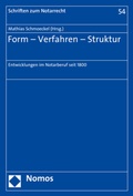 Cover: Form - Verfahren - Struktur - Nomos