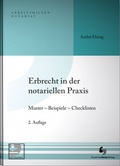 Cover: Erbrecht in der notariellen Praxis - Deutscher Notarverlag