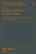 Cover: Verhaltenspflichten in Online-Welten - Nomos