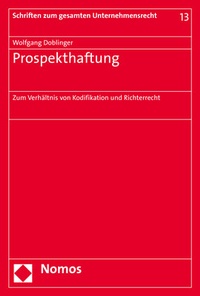 Abbildung von: Prospekthaftung - Nomos