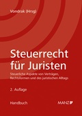 Cover: Steuerrecht f&uuml;r Juristen - Manz