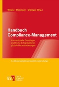 Cover: Handbuch Compliance-Management - Erich Schmidt Verlag