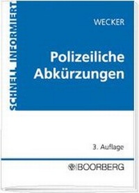 Abbildung von: Polizeiliche Abkürzungen - Boorberg