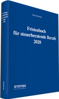 Bild: Fristenbuch f&uuml;r steuerberatende Berufe 2020 - Stollfu&szlig;