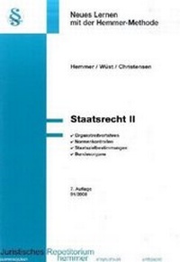 Abbildung von: Staatsrecht II - Hemmer-Wüst