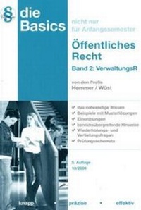 Enlarge image Cover: Basics Öffentliches Recht - Hemmer-Wüst